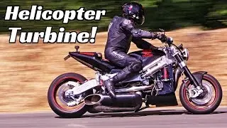 564Hp World Fastest's Helicopter Turbine Motorbike! - Madmax Streetfighter at 2019 Goodwood FOS