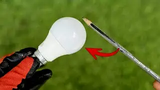 A little pencil dust is enough to light any unlit bulb | LED bulb repair | repair LED bulb 