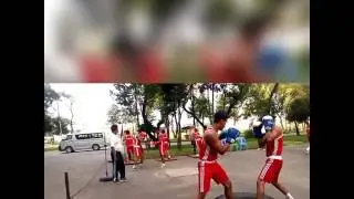 Outdoor Boxing practice at BKSP in Bangladesh 2016 October