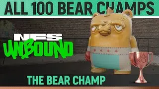 Need for Speed Unbound - All 100 Bear Champ Collectibles 🏆 The Bear Champ