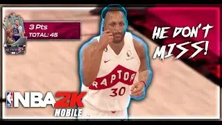 CURRY GOES FOR 45 CANT MISS!! NBA 2K MOBILE PRESS YOUR DUNK GAMEPLAY!!