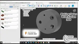 Создание отверстий с помощью Fusion 360
