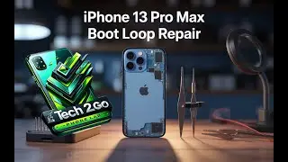 iPhone 13 Pro Max Boot Loop Apple Logo Fix - Power IC & NAND Reballing