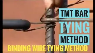 TMT Reinforcement steel Binding wire tying method