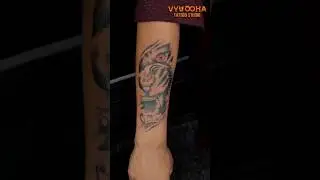 Tiger Tattoo Design on Hand | Best Vyuooha Tattoo Studio in Ramanathapuram #4358