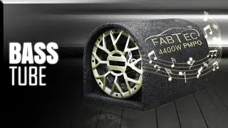 FABTEC 8 Inch Black Car Bass Tube Subwoofer with Inbuilt Amplifier - Powerful Audio and Deep Bass ..