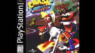 Crash Bandicoot Warped - Hog Ride, Road Crash, Orange Asphalt
