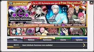 BLEACH BRAVE SOULS HEART ATTRIBUTE SUMMONS SECOND ACCOUNT