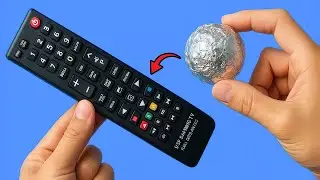 Fix Any Remote Control in 1 Minute Using Aluminum Foil &ndash; Genius Trick!😱