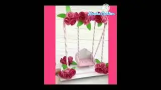 Swings art | Miniature swing making at home | home made paper swings crafts |