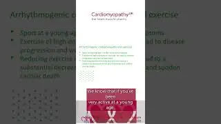 Arrhythmogenic cardiomyopathy and exercise