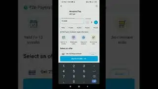 Amazon Gift card 2%  cashback paytm offer