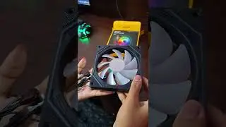 Ant Esports Sciflow 120mm ARGB Case Fan - Black, Infinity Mirror Design, PWM Control, RGB Sync, 1500
