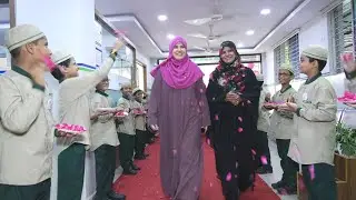 Day - 1 Teachers Day Celebration at MS Education Academy | Students Shower Flower Petals on Teachers