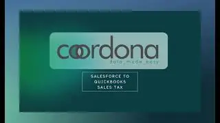 Coordona's Salesforce to QBO - Sales Tax