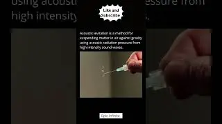 The Science of Acoustic Levitation #acousticlevitation #science #physics #sound #levitation #shorts