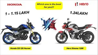 Honda CB125 Hornet vs Hero Xtreme 125R | Full comparison! Design, Speed, Tech Sab Kuch!