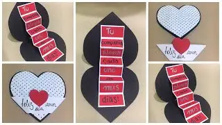 Tarjeta coraz&oacute;n acorde&oacute;n expandible ~ Regala siempre amor