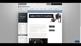 Concept2 - ErgRace Online: обзор и тестовое соревнование/настройка гонки