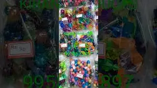 Multi color macrame beads