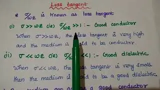 EMF - Loss Tangent and Its significance