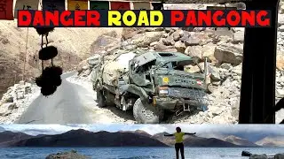 Finally reached Pangong lake by hitchhiking | punjabi solo traveller | Ep: 26