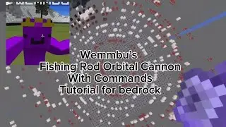 Minecraft Wemmbu’s Fishing Rod Orbital Cannon Bedrock Tutorial 