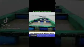 🛢💦🐟Using a plastic drum made of High-Density Polyethylene (HDPE) as a floating platform farm
