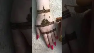 Beautiful Back Hand Mehndi Design ! #mehndi #henna #shorts #ytshorts #mehndidesign