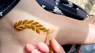 2025 latest Simple and elegant leg side Mehndi Design| mehndi designs for leg
