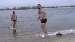Swimming Winter ❄️ Epiphany Ice Bath 2026 #01 Baptism