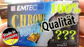Unwrapping EMTEC Chrome Super Quality II 90 (2002, Germany) type II audio cassette!