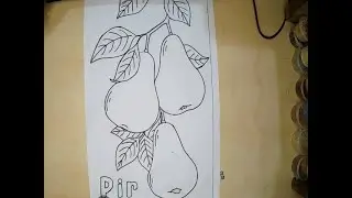 MEWARNAI BUAH PIR / HOW TO COLOUR A PEAR #drawing #howtodraw #howtocolouring #stepbystep #coloring