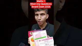 MATHS 1 - CHAPTER 2 IMP QUESTIONS 🔥 Maths important questions 2026 ssc board class 10 mh #viral