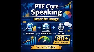 PTE Core Speaking: Describe Image | 80+ Points Strategy | Prep with Daljeet