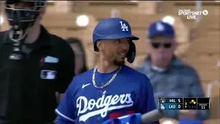 Los Angeles Dodgers vs Milwaukee Brewers MLB 2021 Spring Training highlights 03162021