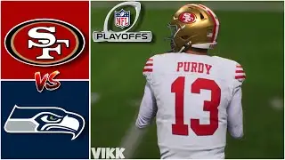 49ers vs Seahawks Divisional Playoff Full Game Simulation | Madden 26