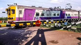 High speed Staff Special train skipping throw rail gate // Indian Railway || Eastern Railway