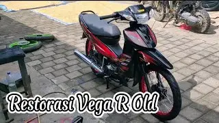 Repaint Vega R Old / Restorasi tipis-tipis