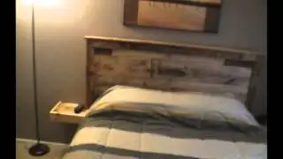 Headboard built with Pallet wood