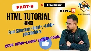 HTML Full Course [Day 9] [Hindi] 💻 | Forms (Part 1) 🚀 | Mohit Decodes
