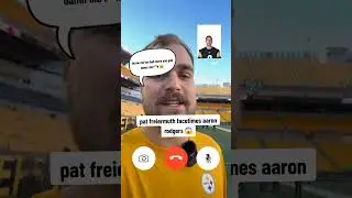 pat freiermuth and Aaron rodgers go at it! 🔥 #patfreiermuth #aaronrodgers #facetime #steelers