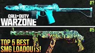 WARZONE: New TOP 5 BEST SMG META LOADOUTS After Update! (WARZONE META Weapons)
