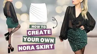 DIY Draped Skirt | Nora Mini Skirt Sewing Tutorial + Sewing Pattern