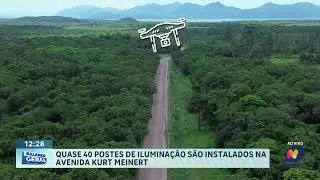 Quase 40 postes são instalados e melhoram iluminação da Kurt Meinert