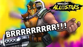 Barraging through enemy lines with SAW! | Kingslayer Vainglory All Stars gameplay