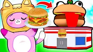 LANKYBOX FOXY Opens a BURGER RESTAURANT in ROBLOX! (Burger Bay)