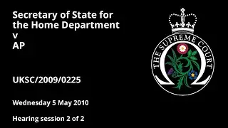 Secretary of State for the Home Department v AP