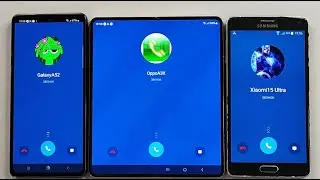 Triple Samsung Galaxy ZFold4 Note4 A54 Incoming Call at the Same Time &Bip=WhatsApp