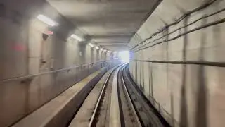 Vancouver's sky train Expo Line tour from Sapperton station to Columbia station